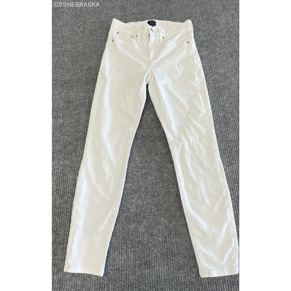 J.Crew White Womens Factory 9" High-Rise Skinny Jeans -‎ Size 28